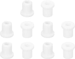 Kabeldoorvoer rubber - Siliconen dopjes - Bescherming - 18 stuks - Draden en kabels - Geschikt voor 3mm ID 5mm boorgat - Zwart - Siliconen rubberen stopper - Siliconen rubberen afdichting - Bedrading — thumbnail 1