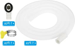 2m Air Conditioner Afvoerslang Kit, Universele Afvoerconnector met Klem voor Mini Split en Raam AC, Wit, Geschikt voor Vaatwasser en Kraan — thumbnail 1