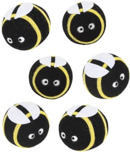 HI drogerballen/wasbollen - 6x stuks - bijen - voor zachte/kreukvrije was - wasdroger ballen — thumbnail 1