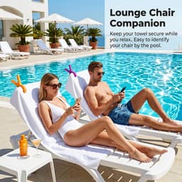 8 stuks handdoekklemmen voor strandligstoelen, grote wasknijpers, winddichte strandhanddoekclips, sterke handdoekclips, strandklemmen voor ligstoelen, badhanddoek, cruise, vakantie, strandaccessoires — thumbnail 2