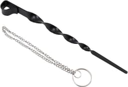 Regenketting Anker - Grondanker Regenpijp - Tuin Decoratie - Verstelbaar Spiralen Anker - 33 cm Paal - Mat Zwart — thumbnail 1