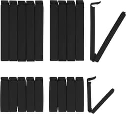 Zaksluiters - Plastic clips - Voedsel vers houden - Test met 1 miljoen sluitingen - 20 stuks - Zwart — thumbnail 1