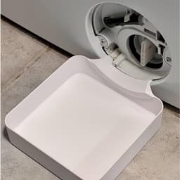 Lekbak wasmachine - Universele afvoerbak voor wasmachines met voorlader - Afvoerbak voor wasmachine - Lekbak voor Wasmachine en Vaatwasser - Opvangbak - Wasmachine opvangbak - Afvoerbak - Wateropvangbak voor kelder, woning, camper - Wit — thumbnail 5
