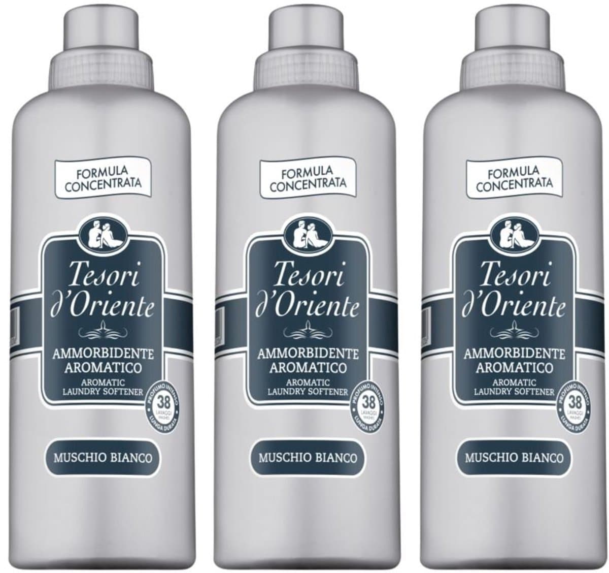 Tesori d’Oriente 3PACK White Musk Geconcentreerde Wasverzachter 760ML — afbeelding 1