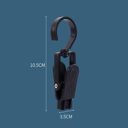 Wasknijpers 10 Stuks - Multifunctioneel Ontwerp - Draaibaar - Antislip - Klemkracht - Voor Kleding en Hoeden - Ophangclips — thumbnail 3