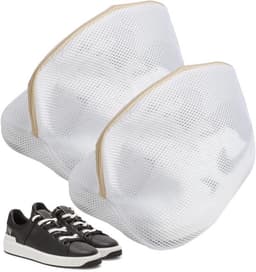 Schoenwaszak Set van 2 - Drie-laags Net - Waszak voor Schoenen - Herbruikbare Waszak - Polyester - 23 x 23 x 33 cm — thumbnail 1