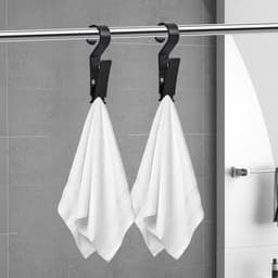 10 stuks draagbare washaken anti-slip opknoping clips wasknijpers hangers met clips plastic camping haken hanger clips voor kleding gordijn badhanddoek hoed lakens jas camping lamp (zwart) — thumbnail 4
