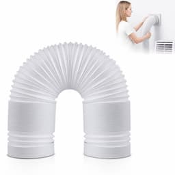 VHV-Afvoerslang - Links Draaiend - 1.5 Meter - 15 cm Diameter - Linkse Schroefdraad en Flexibele Luchtafvoerslang voor Mobiele Airco en Droger - 1.5m 150mm — thumbnail 1