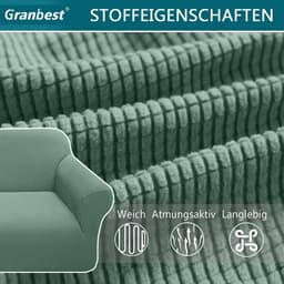 Moderne Stretch Sofa Cover van Jacquard voor 3-Zitsbank - Elastische Bescherming voor Huisdieren in de Woonkamer - Ideaal voor Honden en Katten — thumbnail 3