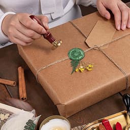 Groene Waszegels voor Briefen, Enveloppen en Uitnodigingen - 100 Octagonale Wasbolletjes voor Creatieve Verpakkingen en Ambachtelijke Projecten — thumbnail 5