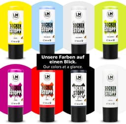 LM-Kreativ Sock Stop Colour textielverf - antislip verf voor sokken en tapijten - wit - 90 ml — thumbnail 2