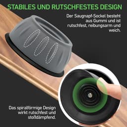 4 Stuks Antivibratie Voeten voor Wasmachine, Slipbestendige Steunen, Geluidsdempers voor Stabiliteit en Levensduur Verlenging — thumbnail 3