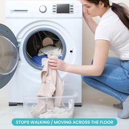 Anti Trillingsmat Wasmachine - en Wasdroger - Geluidsdempende Antislip Mat - Rubber Mat Trillingsdempers - Trillingsdempers wasmachine – Extra dik - Voetjes wasmachine & droger - Wasmachine demper – Anti trillings - vibratie - dempers pads – Antislip — thumbnail 5