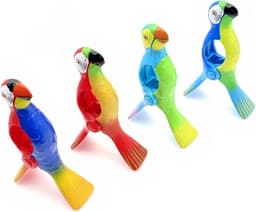 4 x Papegaai stijl nieuwigheid strandhanddoek haringen voor ligstoel ligbedden, grote zonnebank handdoek clips, strandhanddoek clips voor strandstoelen, sterke wasknijper — thumbnail 2
