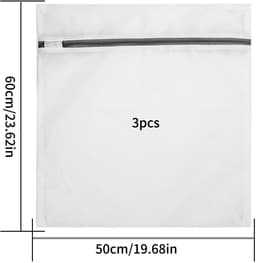 Wasnetten voor wasmachines, waszakken, wasnetten met ritssluiting, waszak voor wasmachines, blouses, beha's, ondergoed, beddengoed, jassen, textiel, 50 x 60 cm — thumbnail 5