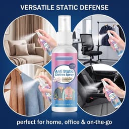 Antistatische spray 100 ml voor kleding en textiel - Vermindert statische elektriciteit en verwijdert kledingstatica in auto en huis — thumbnail 4