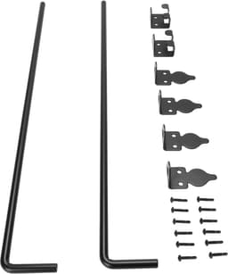 Grondgrendel Hek - Poortgrendel Deur - Hekken Beveiligen - Zware Stalen Constructie - 60 cm - Zwart — thumbnail 4