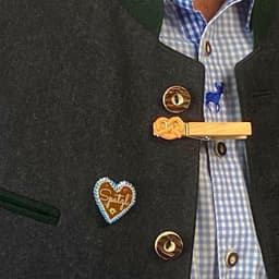 Wasknijpers BREZEL, 6 stuks, voor Oktoberfest, verjaardag, bedrijfsfeest, bruiloft, naambordje — thumbnail 3