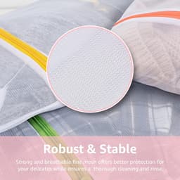 Thijox - Waszak Set van 11 Stuks met Rits, Mesh Waszakken voor Delicate Kleding, Beha's, Sokken, Reizen en Schoenen - Duurzaam Micro Mesh Materiaal — thumbnail 4