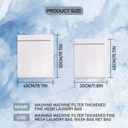 Thijox - Set van 10 Waszakken voor Wasmachine, Robuuste Netstof Wasnetten met Ritssluiting voor Blouses, Beha's, Ondergoed, Kousen, Lingerie en Babykl — thumbnail 5