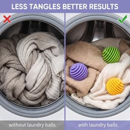 Wasballen voor wasmachine, 15 stuks, wasbal tegen klitten en rimpels, herbruikbare wasballen van pvc voor - ShopVlot — thumbnail 3