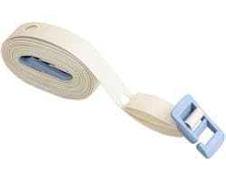 Reis kledinglijn - Winddichte drooglijn - Buiten wassen - 34 haakgaatjes - 3.5 meter - Crèmekleurig