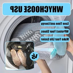 hoesjes voor schoenen in de wasmachine, microvezel, herbruikbaar, 360° bescherming, ideaal voor sportschoenen en sneakers — thumbnail 2