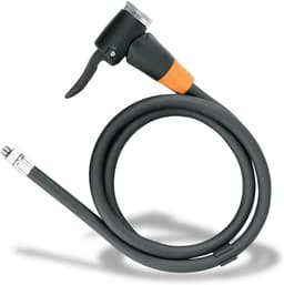SnelShoppen - Fiets pomp slang met E.V.A.-kop voor Renncompressor, geschikt voor alle ventielen, M8 x 0,75, zwart, ideaal voor fietsen, sport en recre — thumbnail 1