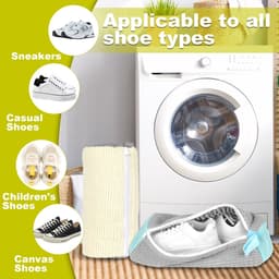Dailygoods - Schoenwaszak, wasmachine, 2 stuks schoenen waszak, schoenwaszak, schoenenwaszak, schoenborstel waszak, waszak voor wasmachine — thumbnail 2