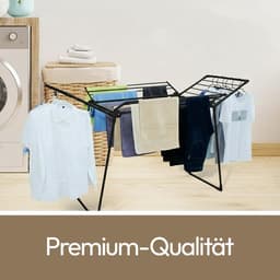 Dailygoods - Extra groot en stabiel droogrek met vleugels - 25 m drooglijnlengte — thumbnail 5