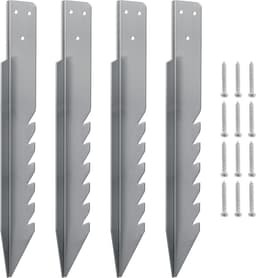SnelShoppen - Ground Anchors voor Schommels, Tuin, Windbestendig, Kinderschommels, 420 mm, Galvaniseerd Staal, Hoogwaardig en Duurzaam — thumbnail 1
