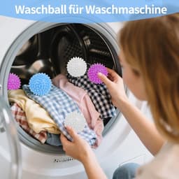 SnelShoppen - 8 Stuks Droogballen - Was- en Droogballen voor Wasdroger, Herbruikbaar en Efficiënt voor Donsjacks en Kleding, Perfect voor Thuisgebruik — thumbnail 5