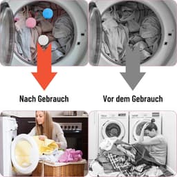 SnelShoppen - 9 stuks herbruikbare drogerballen, wasballen voor donsjacks en kleding, droogballen voor wasmachine en wasdroger, versnelt droogproces, — thumbnail 3