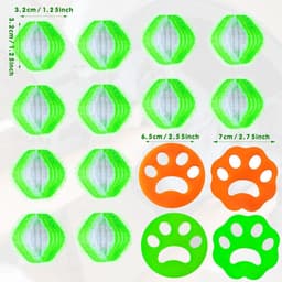 SnelShoppen - Hair Balls voor Wasmachine, 20 Haarverwijderaars, Dierenhaar Vanger, Lintballen voor Kleding, Efficiënte Waservaring, Compact en Praktis — thumbnail 3