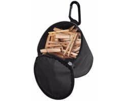 Pro Plus Wasknijperzak met karabijnhaak - 12 x 17 cm - voor drooglijn - opbergtas wasknijpers