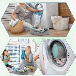 Thijox - 2 Stuks Herbruikbare Schoenenzakken voor Wasmachine - Waszakken met Ritssluiting voor Sneakers, Sportschoenen en Meer - Grijs, 360 Graden Bes — thumbnail 3