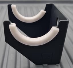 Radiator Beugel Inzetstukken - Plastic Caps - Trillingen Dempen - Anti-Vibratie - 8 Stuks - Wit — thumbnail 2