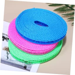 Waslijn Set - Drogere koord - Buiten kleding drogen - Verdeeld ontwerp - 3 rollen - Meerdere kleuren — thumbnail 5