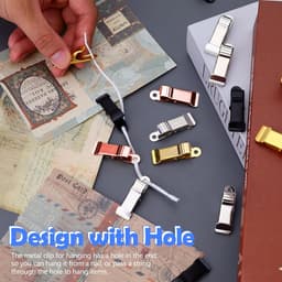 Mini Krokodillenklemmen - Veerklemmen Metalen Clips - Hobby Knutselen Ophangen - Gladde Kaak Stevige Veer - 4 cm - Zilver — thumbnail 4