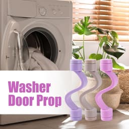 Deursteun voor wasmachine - 3,94 inch flexibele rekwisiet, 3-delige set voor droger en wasmachine, voorkomt geurvocht met eenvoudige installatie | Accessoires voor huishoudelijke apparaten voor het — thumbnail 3