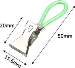 Handdoekclips Metaal - Keukenclips Badkamer - Opruimen Ruimte - Veelzijdig Ophangsysteem - 10 stuks - Geel — thumbnail 5