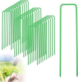 Set van 30 Grondankers, U-vormige Spijkers van 15 cm, Anti-roest Fixatie voor Tuin, Camping en Schutting — thumbnail 1