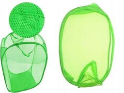 Opvouwbare Wasmand - Opbergmand 40L - Compact & Handig - Reis accessoires - Vakantie benodigdheden - Groen — thumbnail 2