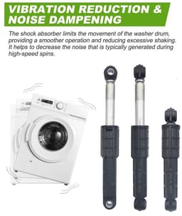 Geschikt voor LG/Sears/Kenmore wasmachines — Schokdempers 383EER3001S/383EER3001V (Schokabsorberende onderdelen) — 3-pack + 6 pennen — thumbnail 2
