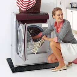 Wasmachine Onderlegger - Apparaat Demper - Trillingsdemping - Gerecycled Rubber - 60x60x2cm - Zwart — thumbnail 4