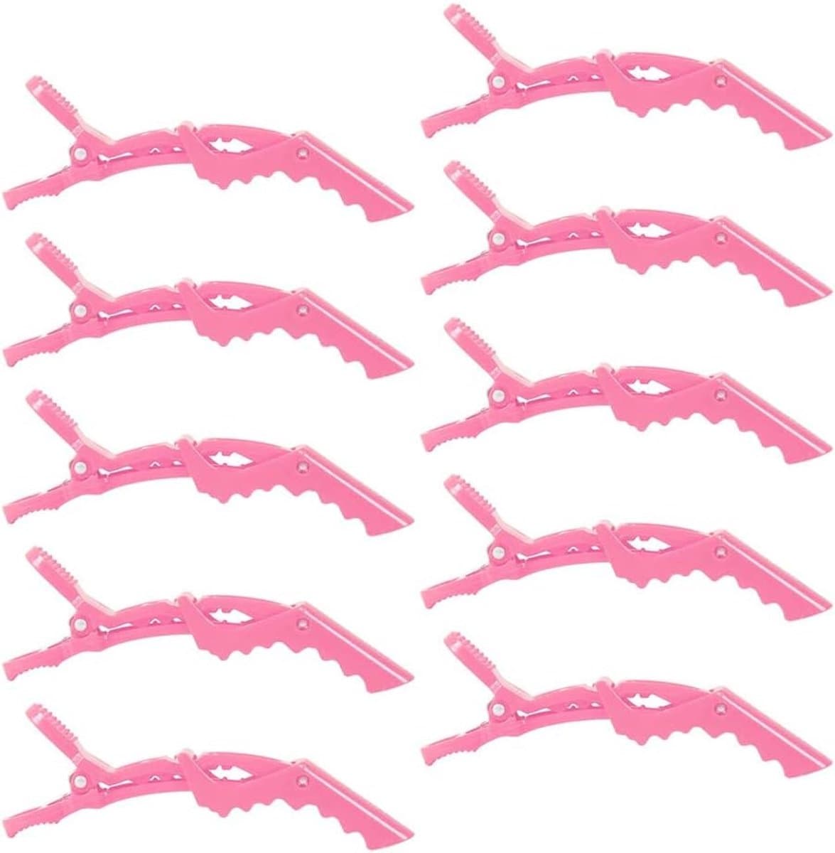 Krokodil Clips - Haar Styling Klem - Haar Verdelen - Antislip Grip - 10 Stuks - Zwart — afbeelding 1