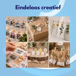 Knaak Mini Wasknijpers - 200 stuks - Houten Knijpertjes - 2,5 cm - Fotoknijpers - Hobby Knutselen — thumbnail 4