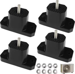 Trillingsdempers - Rubberen Lagers - Airco Stabiliseren - Buitenunit Ondersteuning - 4 Stuks - Zwart — thumbnail 1