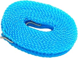 Waslijn - Draagbare lijn - Buiten drogen - Verstelbare lengte - 300 cm - Blauw — thumbnail 4