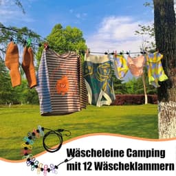 Waslijn met knijpers - Reis waslijn - Draagbaar drogen - Antislip kralen - 180-300 cm - Zwart — thumbnail 3